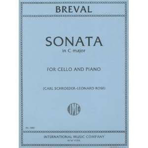 Breval, Jean Baptiste   Sonata In C Major for Cello and 