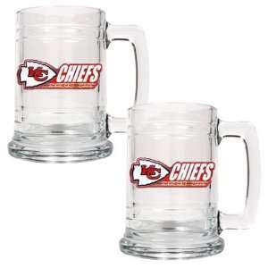  Kansas City Chiefs Set of 2 Beer Mugs