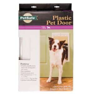   Plastic Pet Door Premium Large White by PetSafe Patio, Lawn & Garden