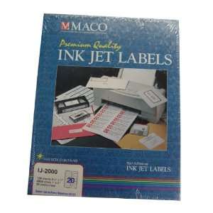  1 X 4 Inkjet Labels   For All Purpose Use   2000 Labels 