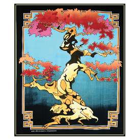 Bonsai Tree 100% Cotton Tapestry Decorative Wall Hanging  Throw 90x100 