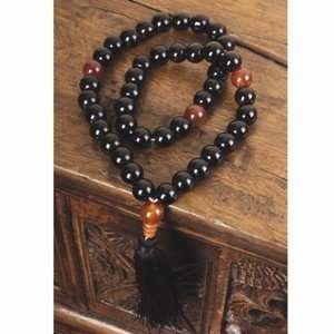  Beautiful Onyx Mala Beads   54 Beads with Tassel