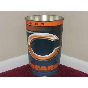  CHICAGO BEARS 15 Tall Tapered WASTEBASKET / GARBAGE CAN 