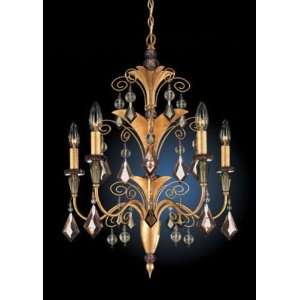  Tahitian Colored Crystal Chandelier