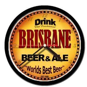  BRISBANE beer and ale cerveza wall clock 