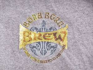 Mens Womens Gray T Shirt Bora Bora Brew Beer 2XL Kick Back Our Shack 