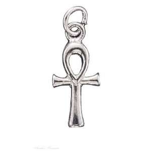  Sterling Silver Small Ankh Charm Jewelry