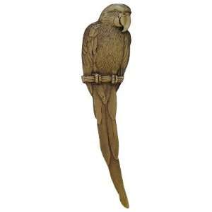  McCaw Parrot Cabinet Pull, Antique Brass, Facing Left 