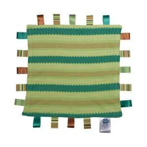  Taggies Naturals *Woodlands* Green Striped Blanket Baby