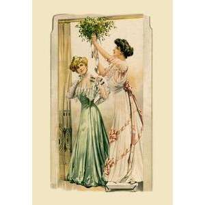  Vintage Art Hanging the Bouquet   11903 9