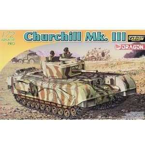  Dragon Models 1/72 British Churchill Mk. III Toys & Games