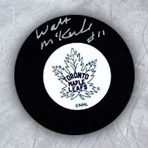  WALT MCKECHNIE Toronto Maple Leafs Autographed Hockey PUCK 