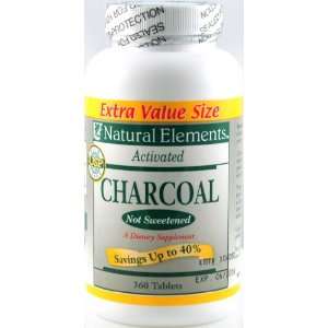  Natural Elements Activated Charcoal Tablets   360 High 