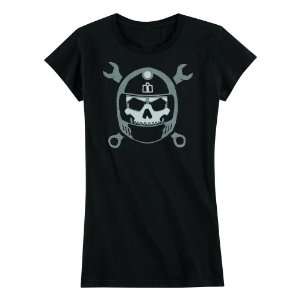  Icon Womens Busted & Broken T Shirt   Large/Black 