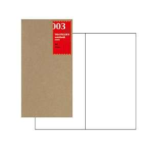  Midori Travelers Notebook (refill 003) blank Office 
