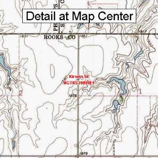  USGS Topographic Quadrangle Map   Kirwin SE, Kansas 