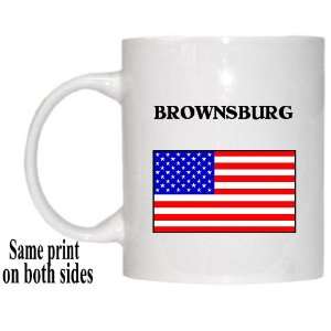 US Flag   Brownsburg, Indiana (IN) Mug 