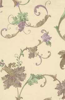 Satin Floral & Swirls Wallpaper Double Rolls  