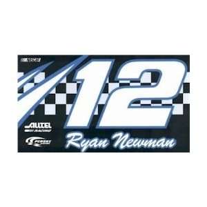  Ryan Newman #12 Car Flag with Wall Bracket   Set of 2 