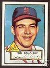 1952 Topps Archives #242 Tom Poholsky    Cardinals