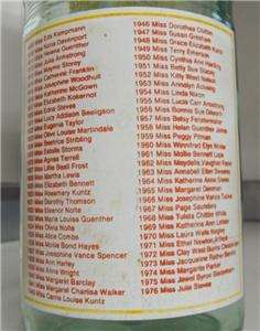 32 oz Dr Pepper Bottle San Antonio Fiesta Queens 1977  
