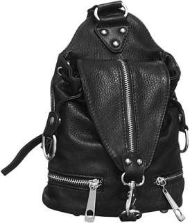 Black Sling Convertible Mini Backpack DesignerL&S  