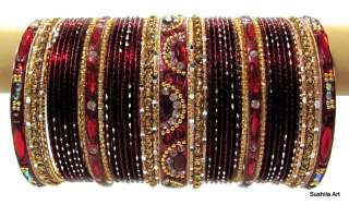 Indian Ethnic Bridal Bangles Set of 90 Metal Bracelet  