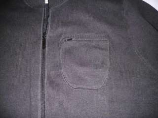 Mens WOOLRICH Black Mock Zipper Sweater Large L NWT   
