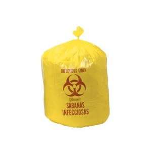  Yellow Low Density Liners   31in x 41in, 1.5 mil, 33 gal 