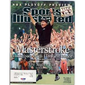  Phil Mickelson Signed 2004 Masters Si Magazine Psa/dna 