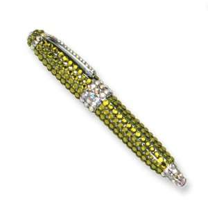  Olive Swarovski Crystal Ball point Pen Jewelry