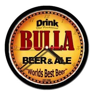  BULLA beer and ale cerveza wall clock 