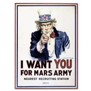   Want You For Mars Army car bumper sticker decal 4 x  Automotive