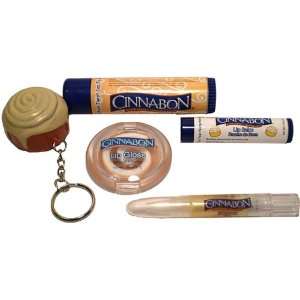  Cinnabon Scented Lip Gloss & Lip Balm Gift Set Health 