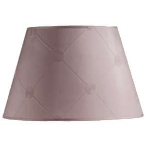   16 in. Wide Barrel Lamp Shade, Mauve Silk Embroidered Fabric, B8696