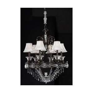   Surrey Crystal 6 Light Chandelier With Shades Included From the Surrey