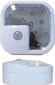 SET OF 2 HOME SECURITY WIRELESS BRIGHT LED NIGHT LIGHT MOTION 