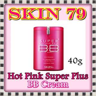 SKIN79 HOT PINK SUPER PLUS Beblesh Balm BB CREAM 40g Pump Type + FREE 