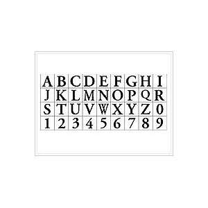  Classic Alphabet   Wood Mounted Rubber Stamp Set Arts 