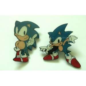  2 Super Sonic the Hedgehog Metal Pin Set 