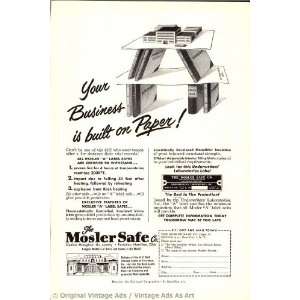  1951 Mosler Safe Company Your Business is built on Paper 