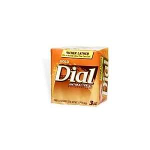  Dial Antibacterial Deodorant Soap 4.5 oz Bars, Gold   3 ea 