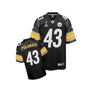   Pittsburgh Steelers Troy Polamalu Super Bowl XLV Replica Jersey Large