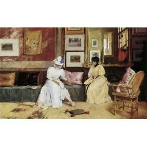  CANVAS A Friendly Call Ladies 1895 by William Merritt 
