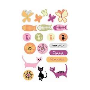  SEI 4 Inch by 7 Inch Kittys Place Beaded Stickers Arts 