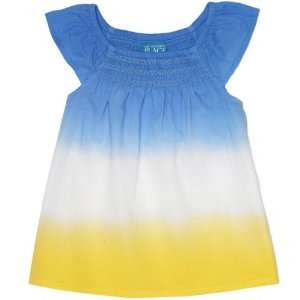  The Childrens Place Girls Dip dyed Smocked Top Shirt 