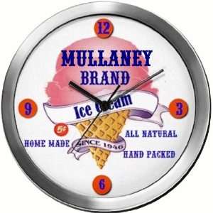  MULLANEY 14 Inch Ice Cream Metal Clock Quartz Movement 