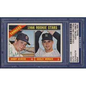  1966 Topps BOBBY MURCER Rookie Auto/Signed Card PSA/DNA 