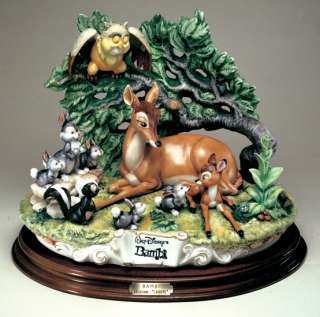 Disney Capodimonte Laurenz Bambi Porcelain made in Italy LE figure 