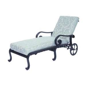  Suncoast San Marco Cushion Cast Aluminum Arm Patio Chaise 